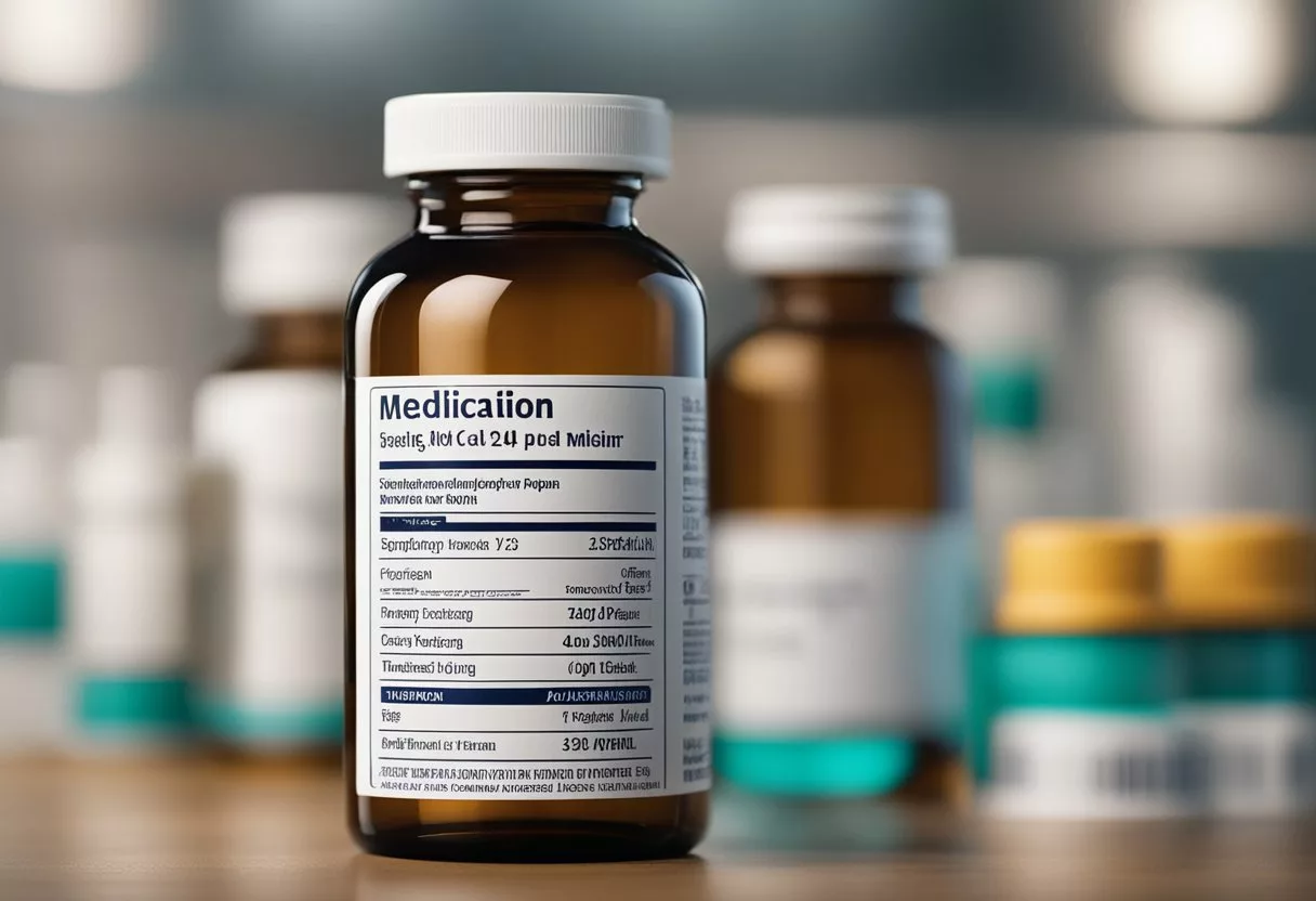 A bottle of carprofen medication with dosing instructions displayed prominently on the label